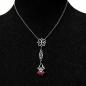 Preview: keltisches collier mit rubin